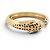 BRACCIALE CARTIER PANTHERE TSAVORITE GRANATO ONIX 17CM ORO GIALLO 18K 86G BANGLE D'oro - vista 2
