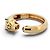 BRACCIALE CARTIER PANTHERE TSAVORITE GRANATO ONIX 17CM ORO GIALLO 18K 86G BANGLE D'oro - vista 3