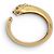 BRACCIALE CARTIER PANTHERE TSAVORITE GRANATO ONIX 17CM ORO GIALLO 18K 86G BANGLE D'oro - vista 6