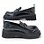 NUOVE CIABATTE GUCCI THEA BANDE WEB 806399 38 IT 39 FR PELLE NERA Nero - vista 2