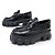 NUOVI MOCASSINI PRADA MONOLITH 1D649M 38 IT 39 FR PELLE NERA Nero