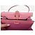 DOLCE & GABBANA INGRID Handtasche aus Eidechsenoptik Leder Pink - Ansicht 14