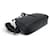 Yves Saint Laurent NEUF SAC A MAIN SAINT LAURENT MINI LOU CAMERA 612579 CUIR CHEVRON HAND BAG Noir  - vue 3