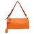 BORSA PRADA DAINO BOX BR0093 A SPALLA IN PELLE GRANULATA ARANCIO HOBO BAG Arancione