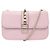 BORSA A SPALLA VALENTINO ROCKSTUD GLAM LOCK MEDIUM IN PELLE ROSA