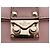 BORSA A SPALLA VALENTINO ROCKSTUD GLAM LOCK MEDIUM IN PELLE ROSA - vista 6