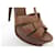 CHAUSSURES YVES SAINT LAURENT TRIBUTE 267369 SANDALES 38 CUIR MARRON SHOES  - vue 11