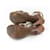 CHAUSSURES YVES SAINT LAURENT TRIBUTE 267369 SANDALES 38 CUIR MARRON SHOES  - vue 6