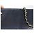 VINTAGE CHANEL SMOOTH LEATHER & MATELASSÉ BLUE TOTE HANDBAG Marineblau - Ansicht 16