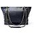 VINTAGE CHANEL SMOOTH LEATHER & MATELASSÉ BLUE TOTE HANDBAG Marineblau - Ansicht 3