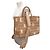 NUOVA BORSA BURBERRY FREYA PAILLE BB IN RAFIA BEIGE - vista 5