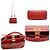 Fendi Mini borsa Peekaboo in pelle nappa rossa con tracolla Rosso - vista 5