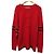 Strickpullover im Football-Stil Coach Champion Kollaboration Rot