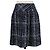 Falda de tweed con estampado y placa Coco de Chanel Azul