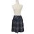 Falda de tweed con estampado y placa Coco de Chanel Azul - vista 11
