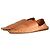 Mocassini flat in pelle Jil Sander Bronzo Cammello - vista 2