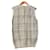 Chaleco de punto con estampado check Bally Castaño Blanco Crudo - vista 3