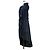 Cappotto ISSEY MIYAKE Tachimigi con cappuccio in misto seta e bretelle Blu Blu navy - vista 3