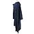 Cappotto ISSEY MIYAKE Tachimigi con cappuccio in misto seta e bretelle Blu Blu navy - vista 5