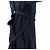 Cappotto ISSEY MIYAKE Tachimigi con cappuccio in misto seta e bretelle Blu Blu navy - vista 9