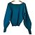 Autre Marque Cárdigan con cuello en V EMMEL REFINES Azul Naranja - vista 2