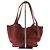 Borsa Tote Joseph S Jerome Dreyfuss Camoscio Rosso Scuro Bordò - vista 3