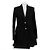 Versace Wollmantel schwarz mittellang