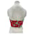 Autre Marque Bustier rosso e verde - vista 2