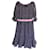 Red Valentino Navy Blue Polka Dot Dress with Pink Belt  - view 1