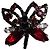 Spilla Libellula Ermanno Scervino Nero Argento Rosso