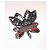 Spilla Libellula Ermanno Scervino Nero Argento Rosso - vista 2