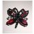 Spilla Libellula Ermanno Scervino Nero Argento Rosso - vista 5