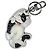 Portachiavi Louis Vuitton LV Cat Bag Charm Marrone Bianco