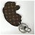 Portachiavi Louis Vuitton LV Cat Bag Charm Marrone Bianco - vista 2