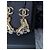 Orecchini a lobo Chanel 2024 La Cruise Coco Roller skates CC con scatola D'oro - vista 13