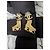 Orecchini a lobo Chanel 2024 La Cruise Coco Roller skates CC con scatola D'oro - vista 5