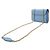 Borsa a Spalla con Catena Emilie Microguccissima Gucci Blu chiaro - vista 3