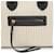 Céline Borsa Tote Celine Luggage Phantom Medium Stripe Square Nero Bianco Blu navy - vista 10