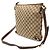 Borsa a Spalla Gucci Abbey GG Canvas Marrone Cachi - vista 3