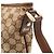 Borsa a Spalla Gucci Abbey GG Canvas Marrone Cachi - vista 7