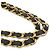 Borsa Tote Chanel Coco Mark Chain Nero Bianco - vista 5