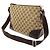 Borsa a Spalla Gucci GG Canvas Beige Cachi Marrone scuro - vista 3