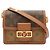 Borsa a tracolla Louis Vuitton Monogram Reverse Dauphine MM Marrone Marrone chiaro - vista 2