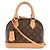 Borsa Louis Vuitton Monogram Alma BB Marrone Monogramma - vista 2