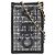 Borsa a tracolla Chanel in tweed con catena Nero Multicolore