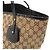 Borsa Tote GUCCI GG Canvas Charm Nero Beige Cachi - vista 7