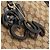 Borsa Tote GUCCI GG Canvas Charm Nero Beige Cachi - vista 9