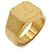 Anello sigillo Louis Vuitton placcato oro D'oro