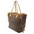 Borsa Tote Louis Vuitton Monogram Neverfull MM Marrone - vista 3