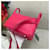 Hermès Lindy Mini Swiff leather Rosa  - vista 4